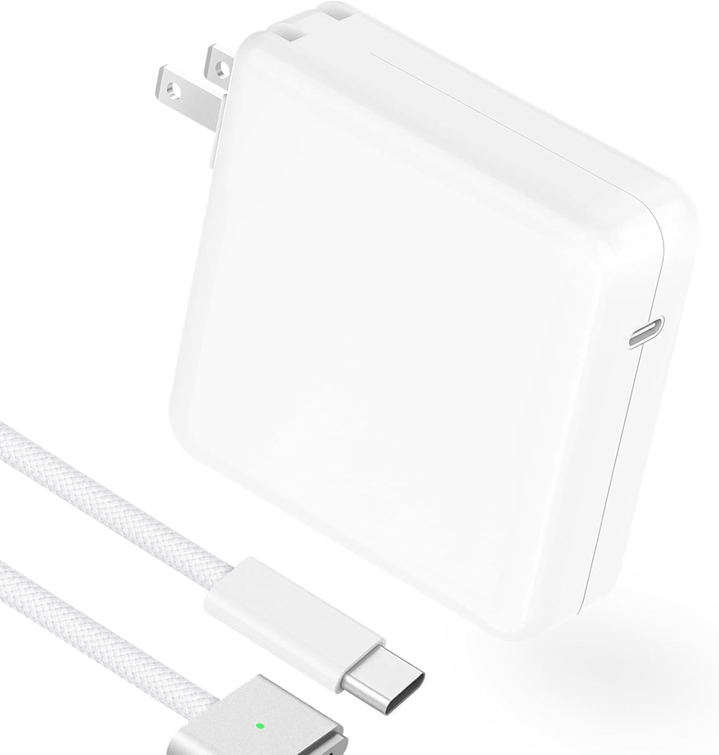 Charger for MacBook Pro 14 16 inch 2024 2023 2022 2021 M4 M3 M2 M1, M2 M3 MacBook Air 13 15 inch, 96W / 70W USB C Power Adapter, 6.6FT USB C to 3 Braided Cable LED, Powerful Connect, Original Quality - Image 2