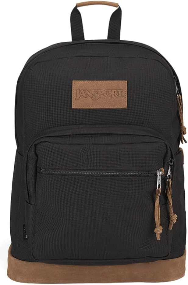 JanSport Right Pack Premium Backpack - Durable Daypack with Padded 15" Laptop Sleeve, Spacious Main Compartment & Integrated Water Bottle Pocket, Black - Image 2