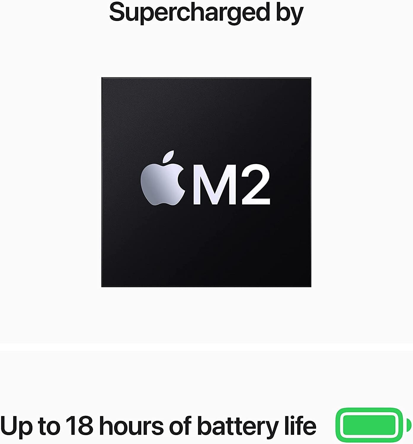 Apple MacBook Air 2022 Laptop with Apple M2 chip (13.6-inch, 8GB RAM, 256GB SSD Storage) Midnight (Renewed) - Image 4