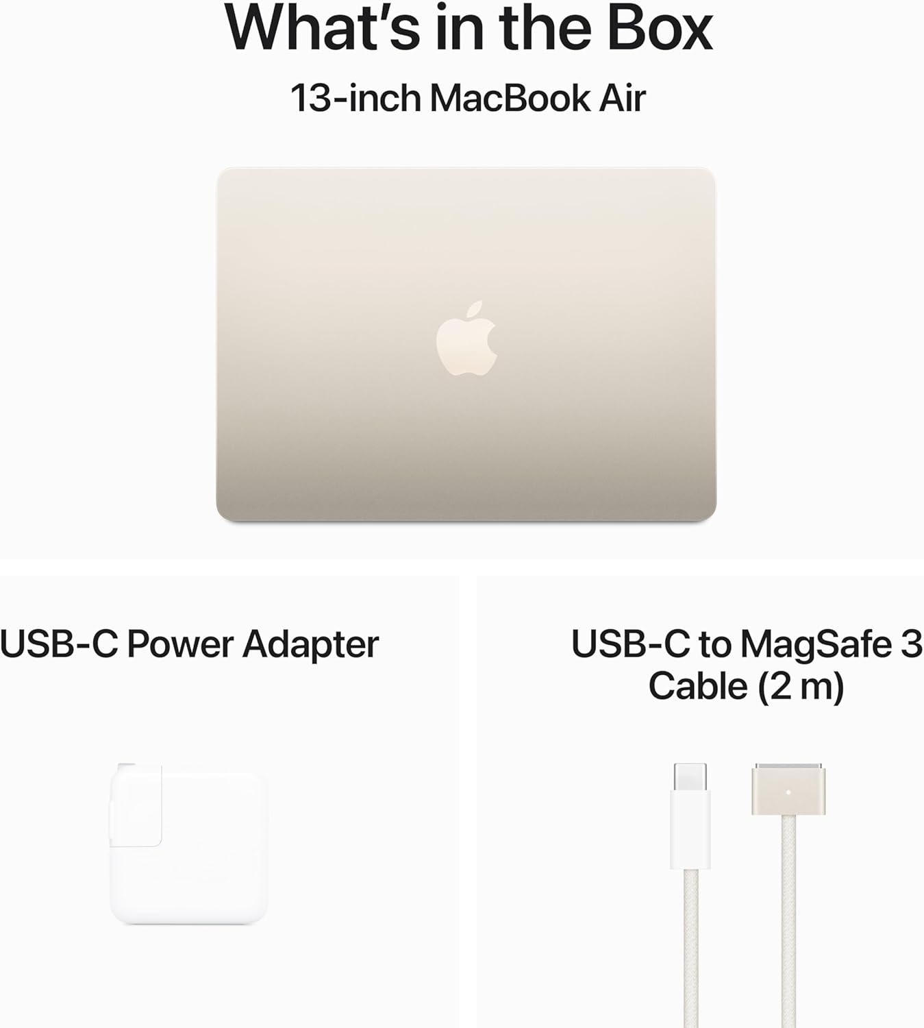 Apple 2024 MacBook Air 13-inch Laptop with M3 chip: Built for Apple Intelligence, 13.6-inch Liquid Retina Display, 16GB Unified Memory, 256GB SSD Storage, Backlit Keyboard, Touch ID; Starlight - Image 8