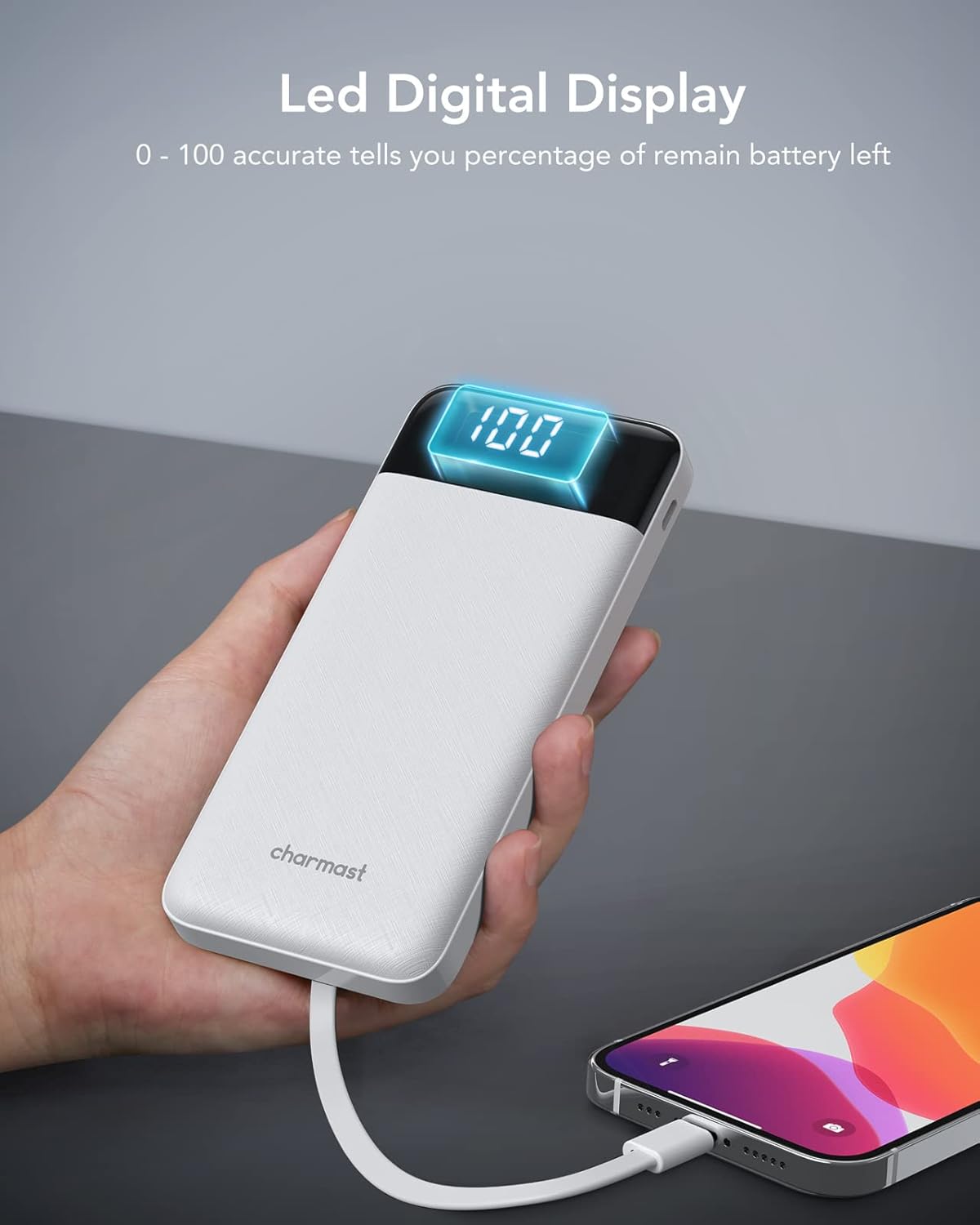 Portable Charger with Built in Cables, Portable Charger with Cords Wires Slim 10000mAh Travel Battery Pack 6 Outputs 3 Inputs 3A Fast Charging Power Bank for Samsung Google Pixel LG Moto iPhone iPad - Image 9