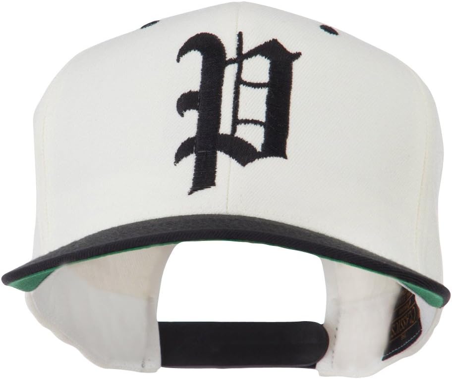 e4Hats.com Old English P Embroidered Flat Bill Cap - Image 3