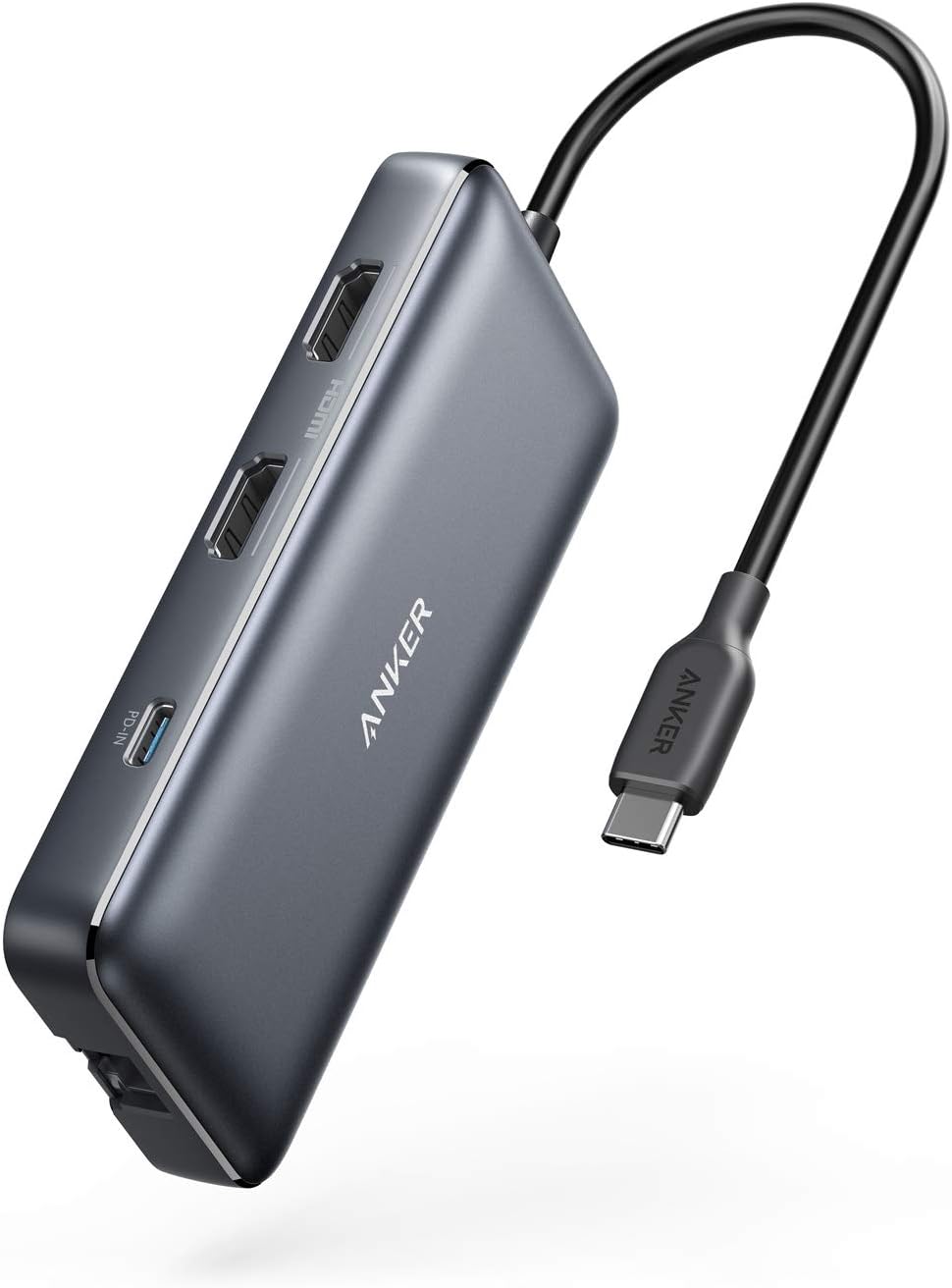 Anker Laptop Docking Station, 8-in-1 USB-C Hub, 4K Dual Monitor USB C Adapter with 2 HDMI, 1 Gbps Ethernet USB Hub, 100W Power Delivery, SD Card Reader for MacBook Pro, XPS and More - Image 2