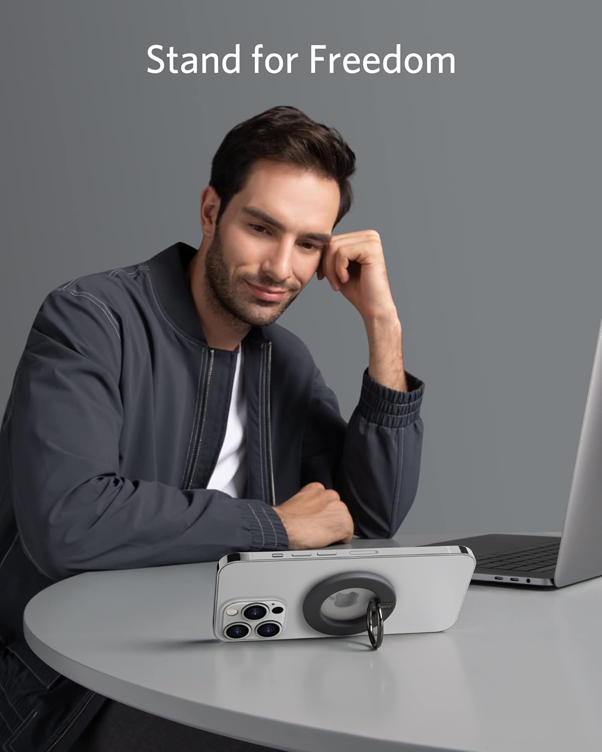 Anker Magnetic Phone Grip, MagGo 610 Ring Holder, Adjustable Kickstand, Only for iPhone 16/16 Plus/16 Pro/16 Pro Max/15/14/13/12 Series - Image 5