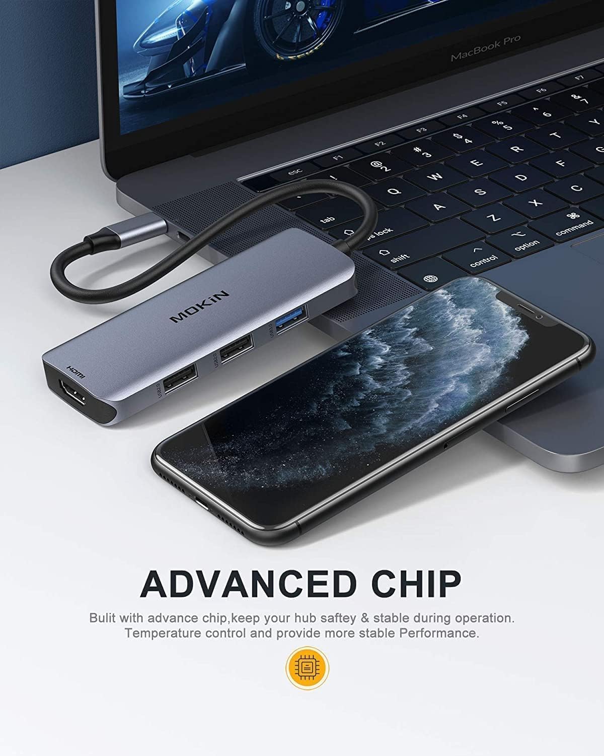 Docking Station USB C to Dual HDMI Adapter, MOKiN USB C Hub Dual HDMI Monitors for Windows,USB C Adapter with Dual HDMI,3 USB Port,PD Compatible for Dell XPS 13/15, Lenovo Yoga,etc - Image 7