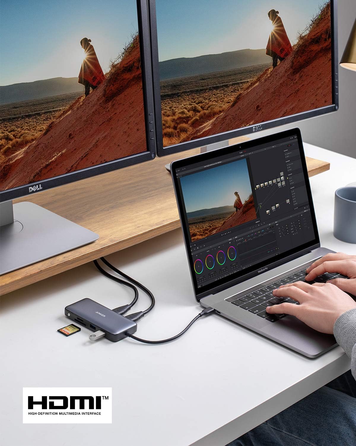 Anker Laptop Docking Station, 8-in-1 USB-C Hub, 4K Dual Monitor USB C Adapter with 2 HDMI, 1 Gbps Ethernet USB Hub, 100W Power Delivery, SD Card Reader for MacBook Pro, XPS and More - Image 9