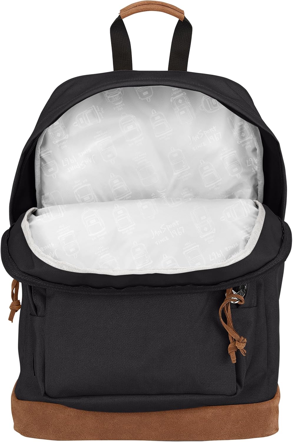 JanSport Right Pack Premium Backpack - Durable Daypack with Padded 15" Laptop Sleeve, Spacious Main Compartment & Integrated Water Bottle Pocket, Black - Image 3