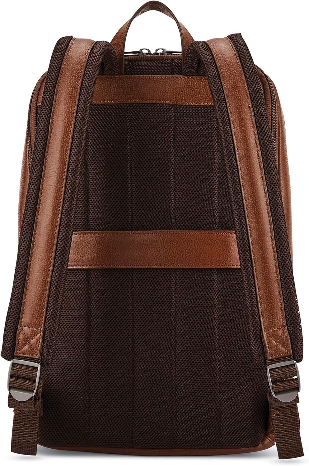 Samsonite Classic Leather Slim Backpack, Cognac , One Size - Image 3