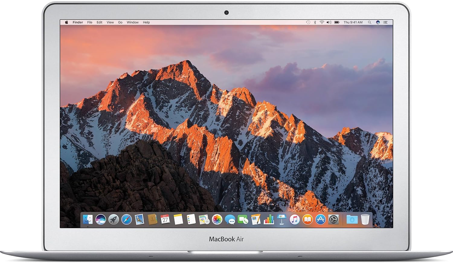 Apple Macbook Air 2017 with 1.8GHz Intel Core i5 (13-inch, 8GB RAM, 128GB SSD Storage) (QWERTY English) Silver (Renewed) - Image 2